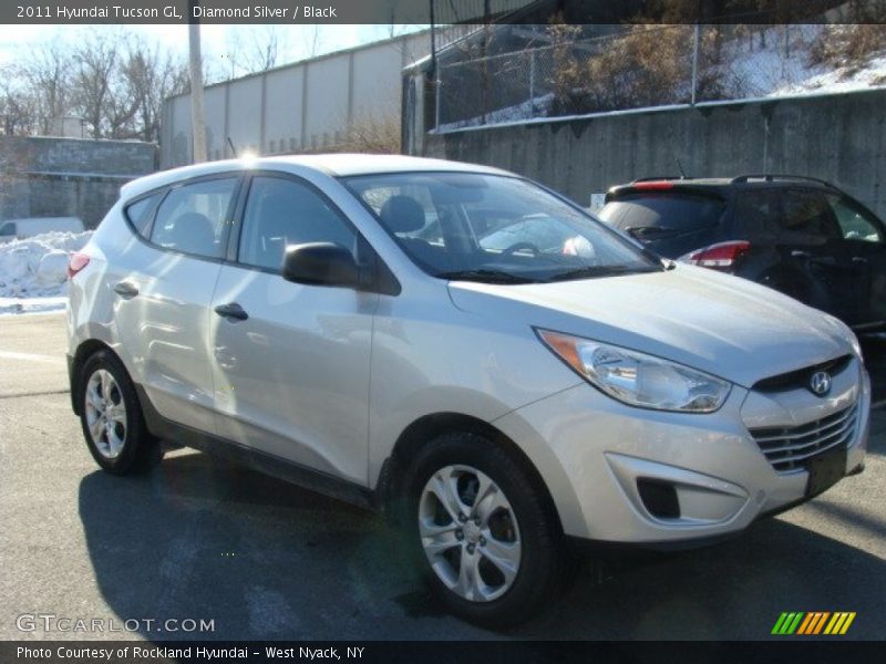 Diamond Silver / Black 2011 Hyundai Tucson GL