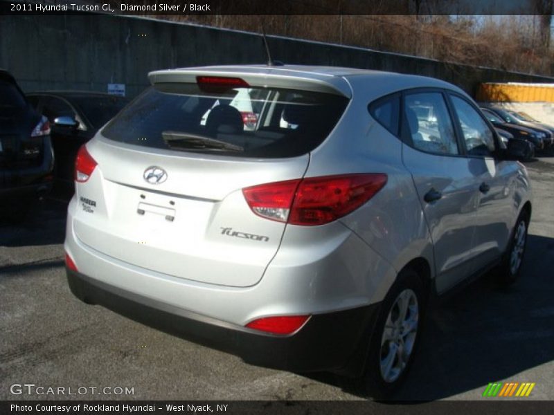 Diamond Silver / Black 2011 Hyundai Tucson GL