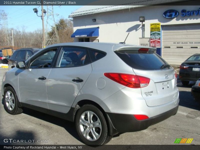 Diamond Silver / Black 2011 Hyundai Tucson GL