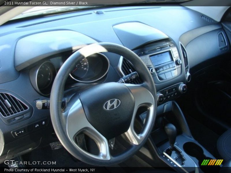 Diamond Silver / Black 2011 Hyundai Tucson GL
