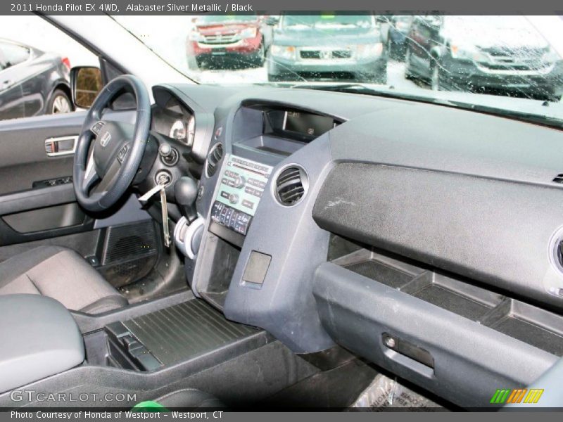 Alabaster Silver Metallic / Black 2011 Honda Pilot EX 4WD