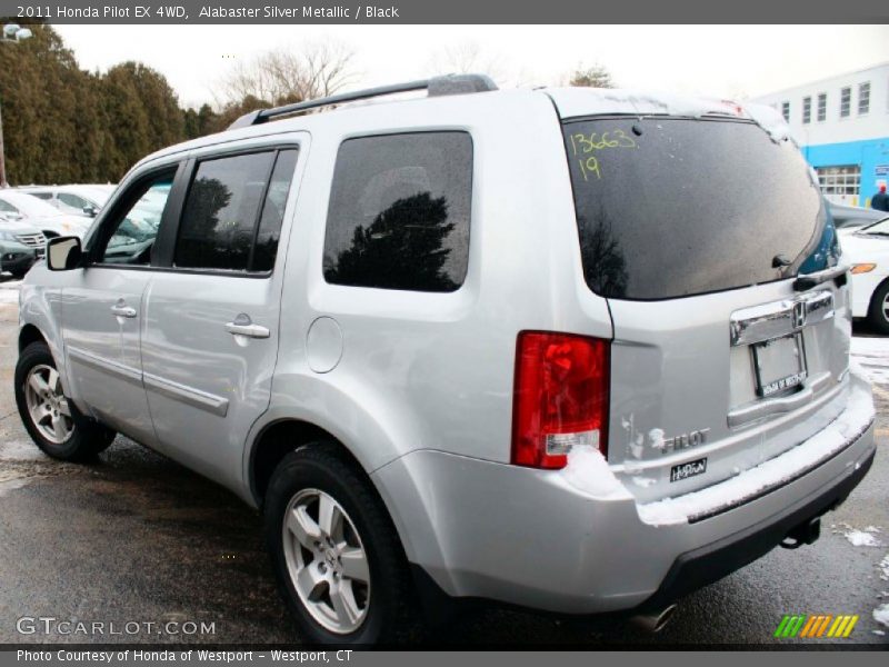 Alabaster Silver Metallic / Black 2011 Honda Pilot EX 4WD