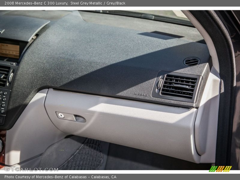 Steel Grey Metallic / Grey/Black 2008 Mercedes-Benz C 300 Luxury