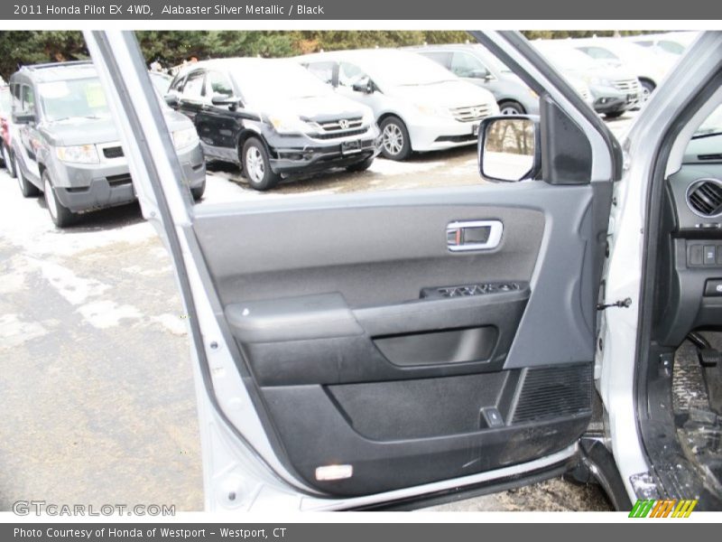 Alabaster Silver Metallic / Black 2011 Honda Pilot EX 4WD