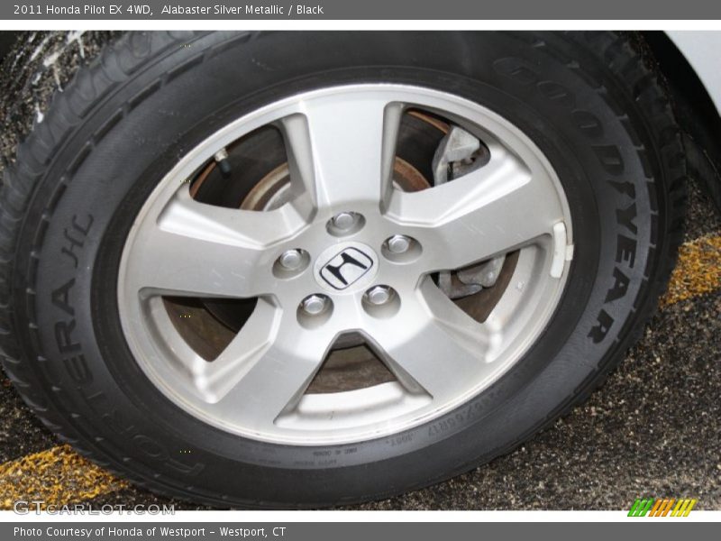 Alabaster Silver Metallic / Black 2011 Honda Pilot EX 4WD
