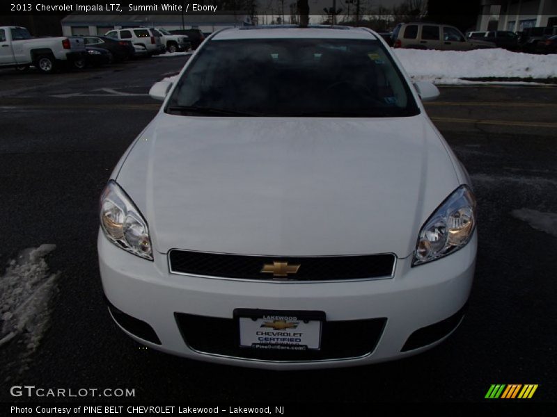 Summit White / Ebony 2013 Chevrolet Impala LTZ