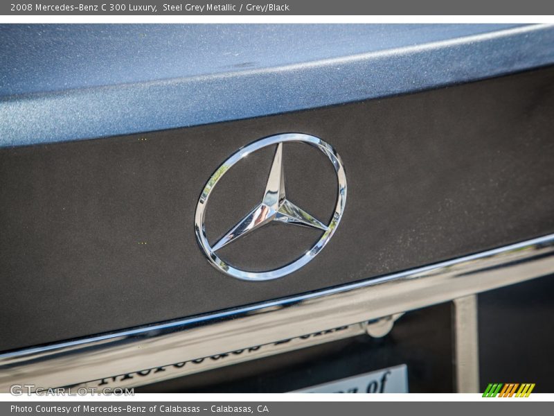 Steel Grey Metallic / Grey/Black 2008 Mercedes-Benz C 300 Luxury