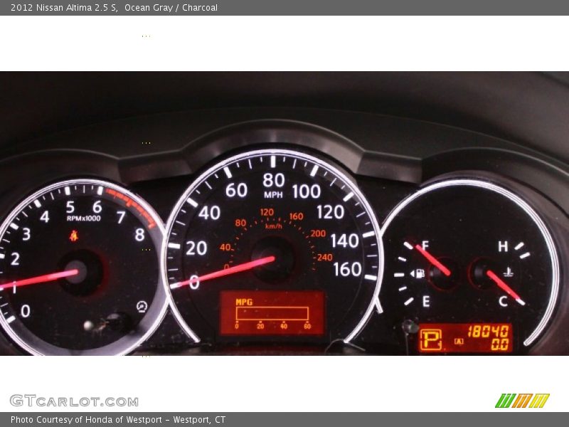 Ocean Gray / Charcoal 2012 Nissan Altima 2.5 S