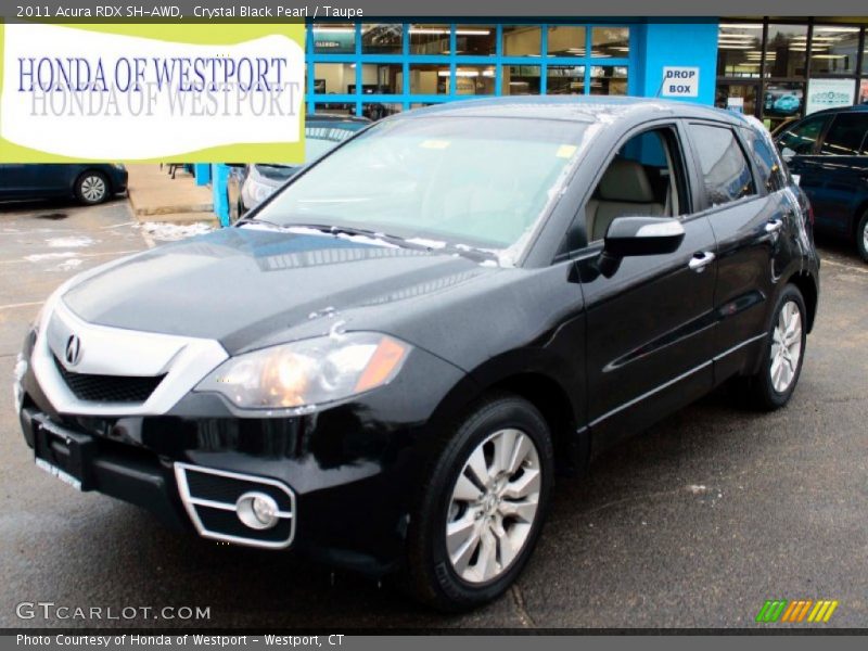 Crystal Black Pearl / Taupe 2011 Acura RDX SH-AWD