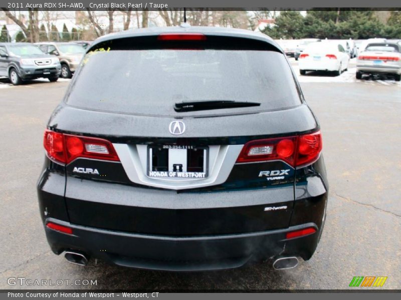 Crystal Black Pearl / Taupe 2011 Acura RDX SH-AWD