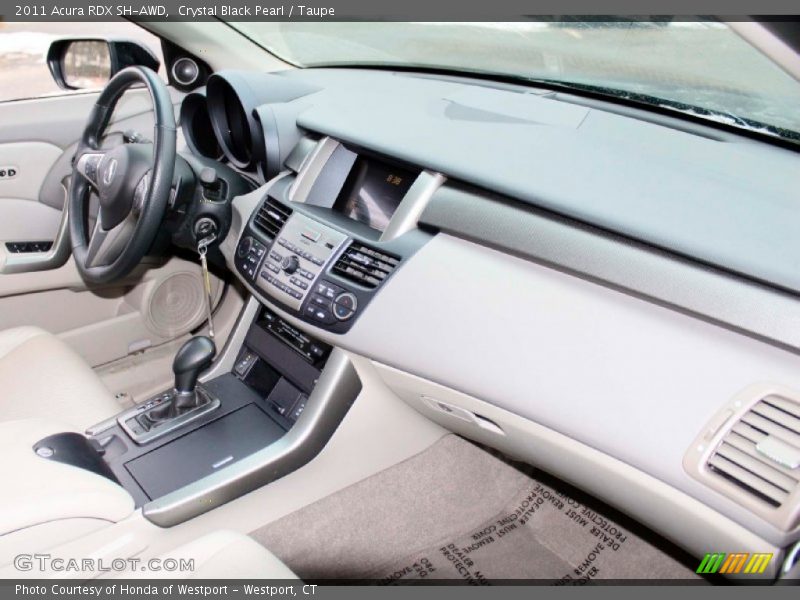 Crystal Black Pearl / Taupe 2011 Acura RDX SH-AWD