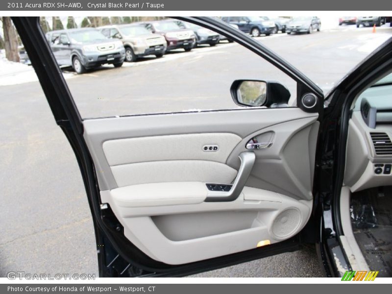 Crystal Black Pearl / Taupe 2011 Acura RDX SH-AWD