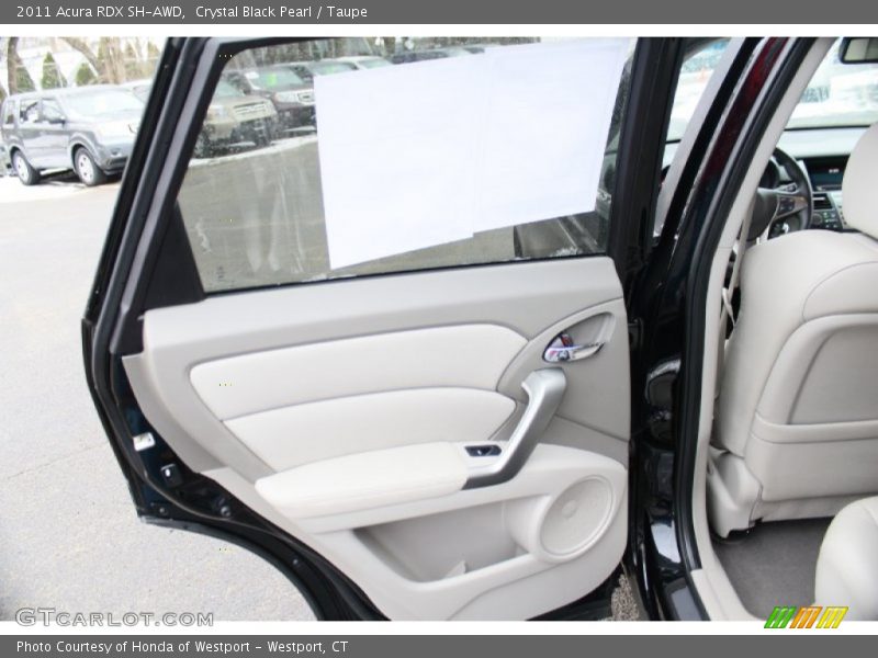 Crystal Black Pearl / Taupe 2011 Acura RDX SH-AWD