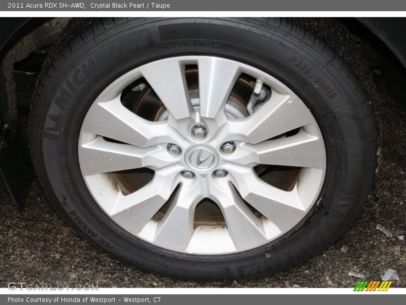Crystal Black Pearl / Taupe 2011 Acura RDX SH-AWD