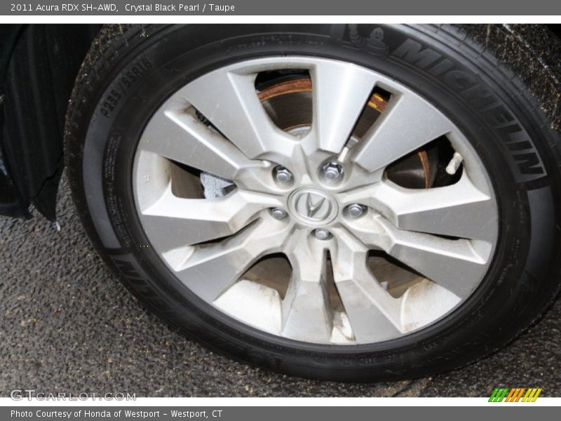 Crystal Black Pearl / Taupe 2011 Acura RDX SH-AWD