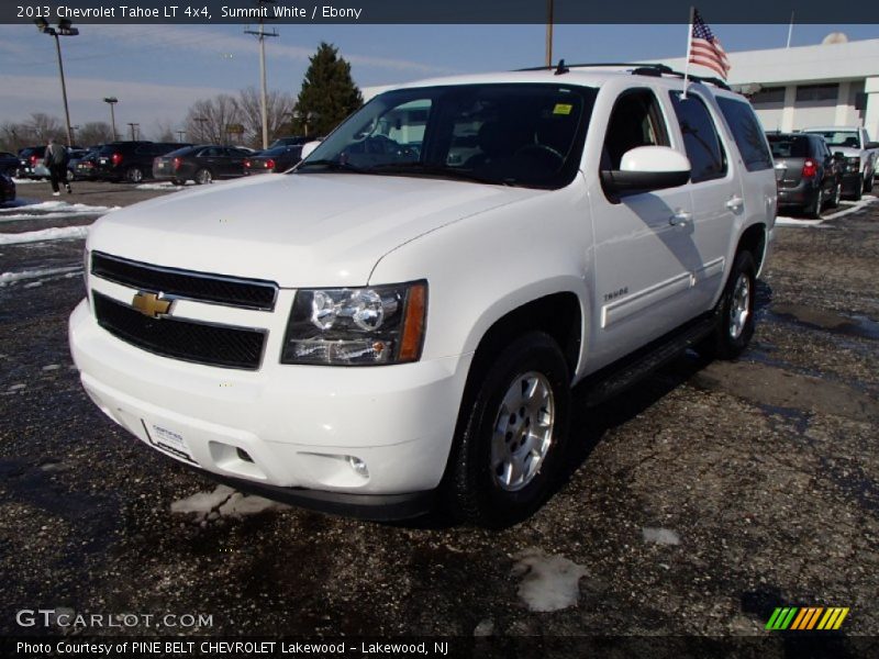 Summit White / Ebony 2013 Chevrolet Tahoe LT 4x4