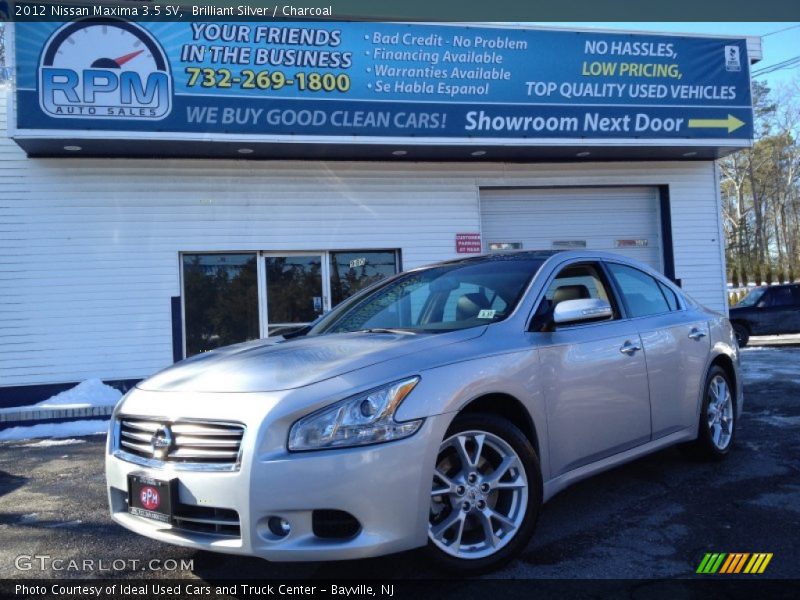 Brilliant Silver / Charcoal 2012 Nissan Maxima 3.5 SV