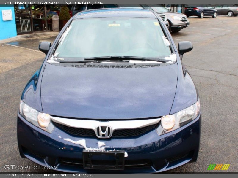 Royal Blue Pearl / Gray 2011 Honda Civic DX-VP Sedan