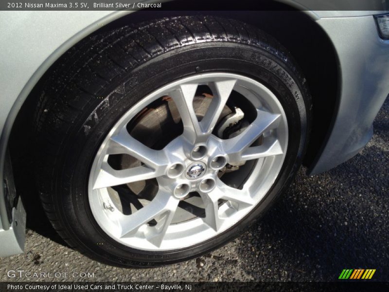Brilliant Silver / Charcoal 2012 Nissan Maxima 3.5 SV