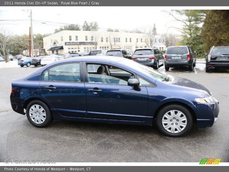 Royal Blue Pearl / Gray 2011 Honda Civic DX-VP Sedan