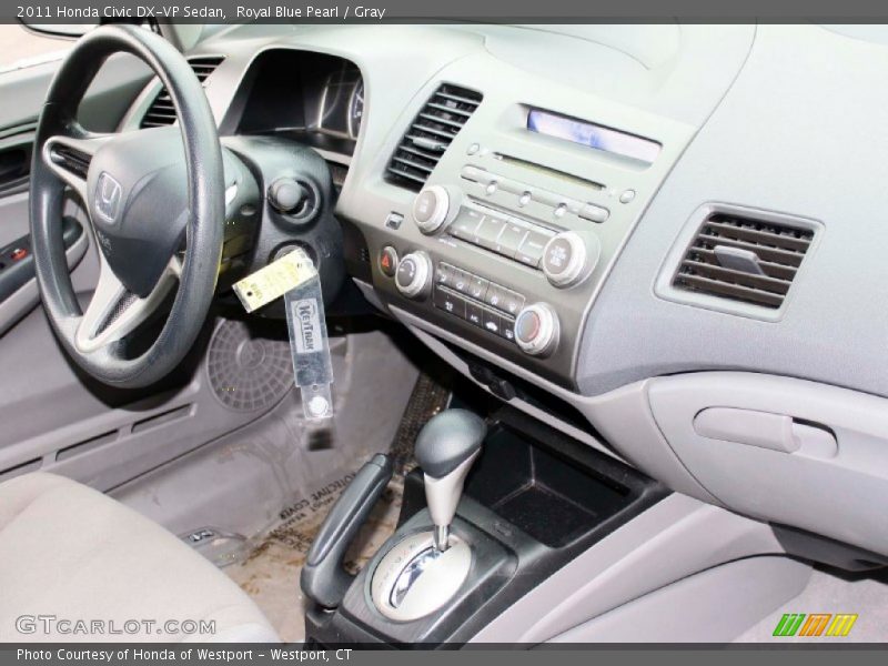 Royal Blue Pearl / Gray 2011 Honda Civic DX-VP Sedan