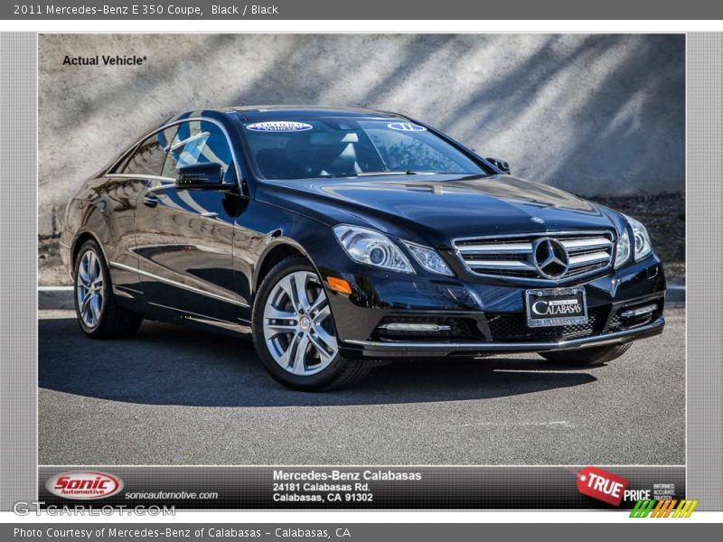 Black / Black 2011 Mercedes-Benz E 350 Coupe