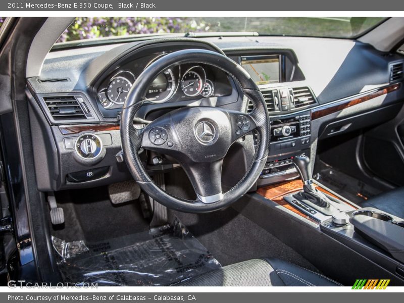 Black / Black 2011 Mercedes-Benz E 350 Coupe
