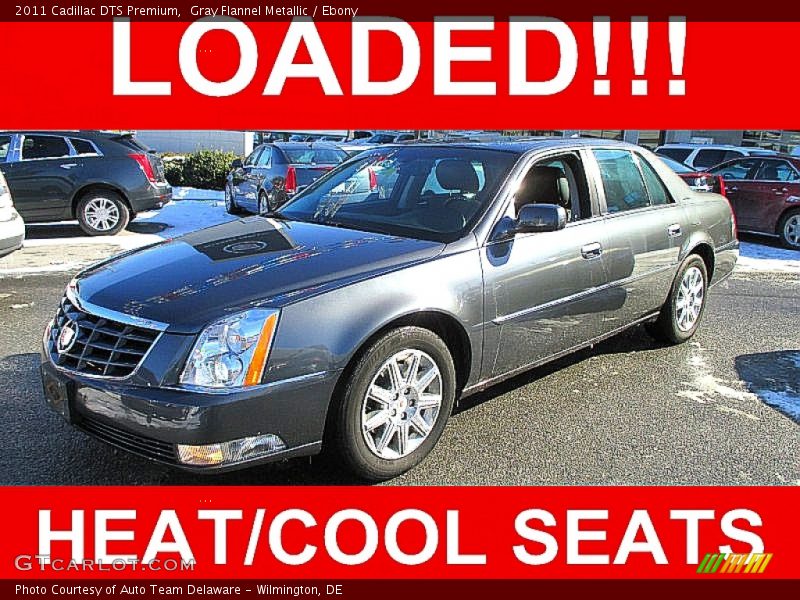 Gray Flannel Metallic / Ebony 2011 Cadillac DTS Premium