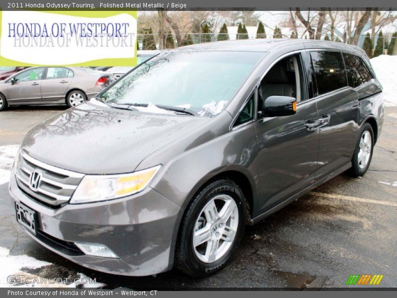 Polished Metal Metallic / Beige 2011 Honda Odyssey Touring