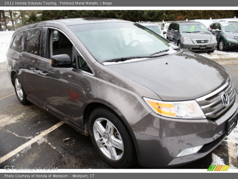 Polished Metal Metallic / Beige 2011 Honda Odyssey Touring