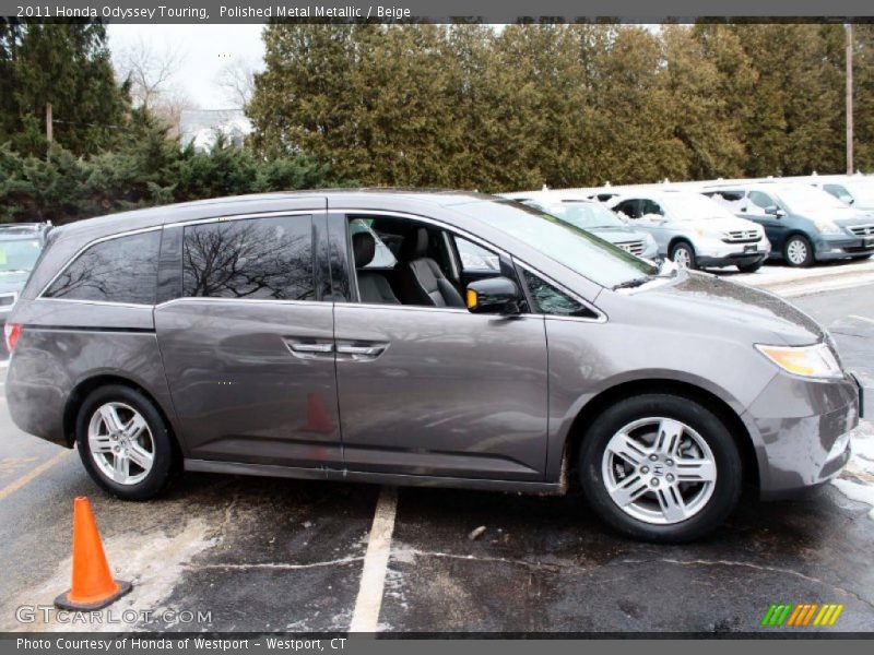 Polished Metal Metallic / Beige 2011 Honda Odyssey Touring