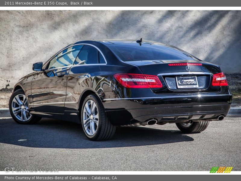 Black / Black 2011 Mercedes-Benz E 350 Coupe