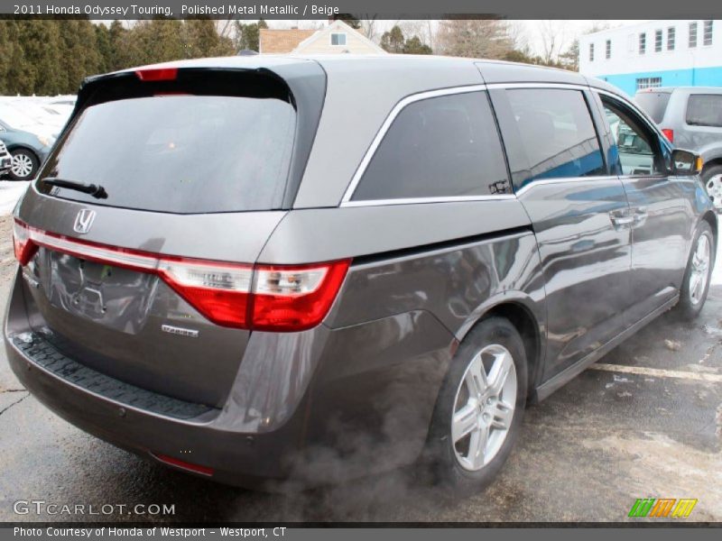 Polished Metal Metallic / Beige 2011 Honda Odyssey Touring