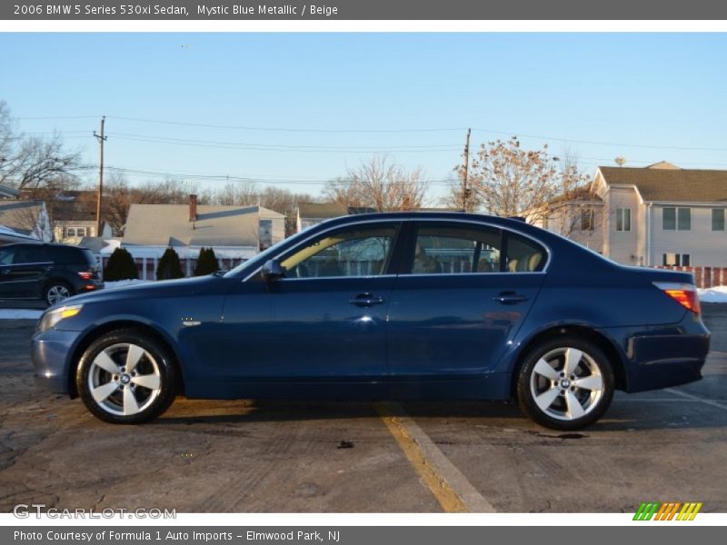 Mystic Blue Metallic / Beige 2006 BMW 5 Series 530xi Sedan