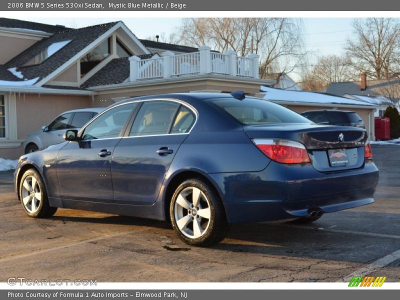 Mystic Blue Metallic / Beige 2006 BMW 5 Series 530xi Sedan