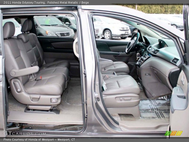 Polished Metal Metallic / Beige 2011 Honda Odyssey Touring
