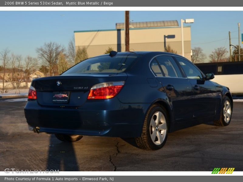 Mystic Blue Metallic / Beige 2006 BMW 5 Series 530xi Sedan