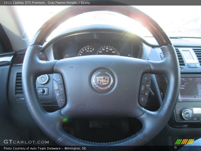 Gray Flannel Metallic / Ebony 2011 Cadillac DTS Premium