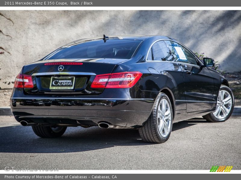 Black / Black 2011 Mercedes-Benz E 350 Coupe
