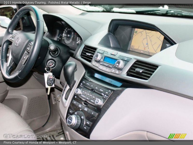 Polished Metal Metallic / Beige 2011 Honda Odyssey Touring
