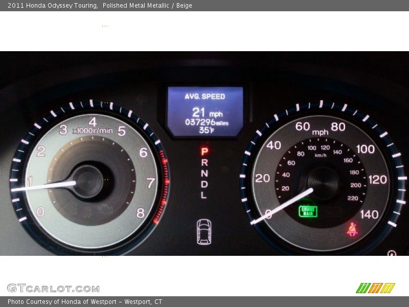 Polished Metal Metallic / Beige 2011 Honda Odyssey Touring