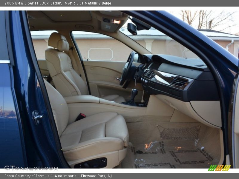 Mystic Blue Metallic / Beige 2006 BMW 5 Series 530xi Sedan