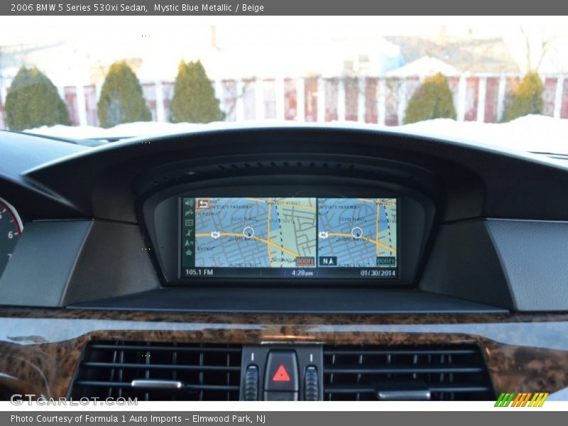 Mystic Blue Metallic / Beige 2006 BMW 5 Series 530xi Sedan