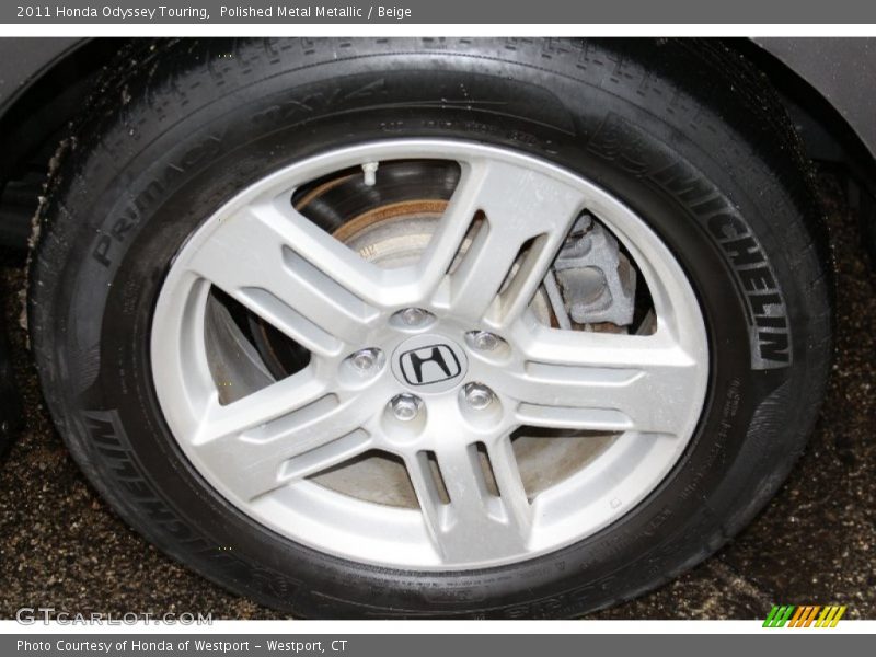 Polished Metal Metallic / Beige 2011 Honda Odyssey Touring