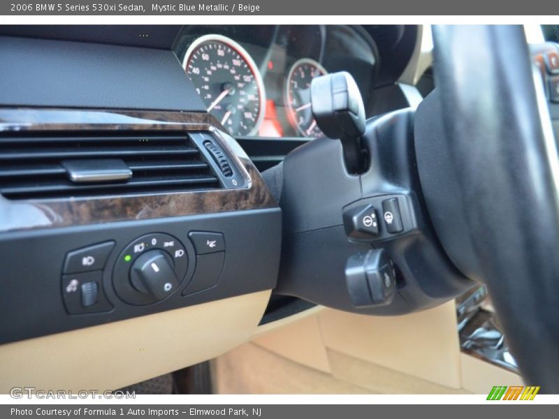 Mystic Blue Metallic / Beige 2006 BMW 5 Series 530xi Sedan