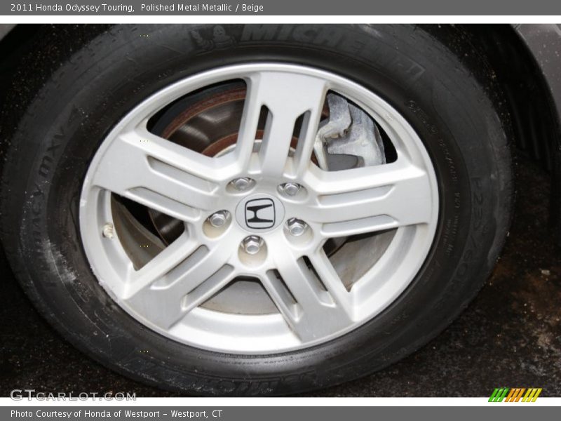 Polished Metal Metallic / Beige 2011 Honda Odyssey Touring