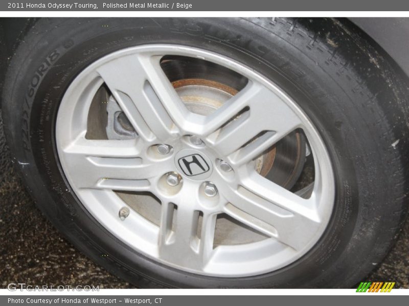 Polished Metal Metallic / Beige 2011 Honda Odyssey Touring