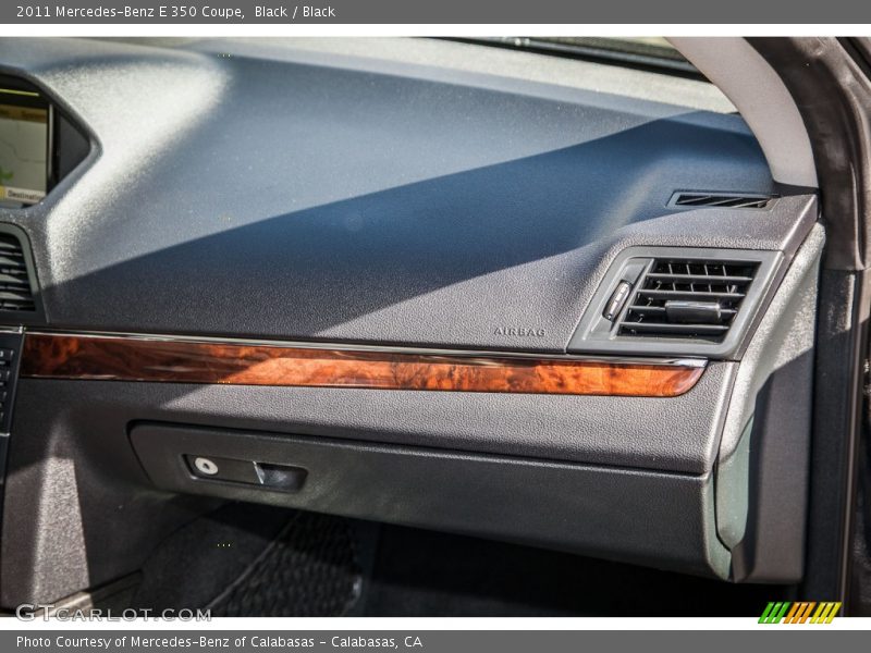 Black / Black 2011 Mercedes-Benz E 350 Coupe