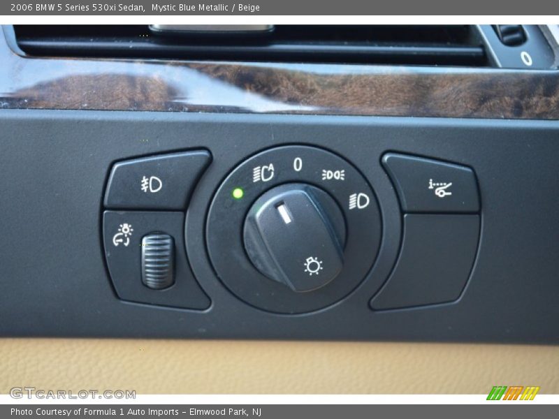 Mystic Blue Metallic / Beige 2006 BMW 5 Series 530xi Sedan