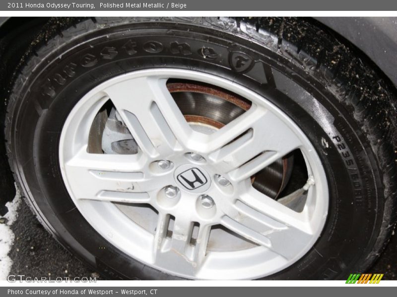 Polished Metal Metallic / Beige 2011 Honda Odyssey Touring